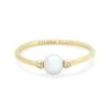 Cathleen 14k Yellow Gold Band Ring In Pearl -Kendra Scott kendra scott cathleen band ring 14k gold pearl 00 lg