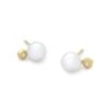 Cathleen 14k Yellow Gold Stud Earrings -Kendra Scott kendra scott cathleen large stud earring 14k gold pearl 00 lg