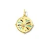 Celebration 18k Yellow Gold Vermeil Charm In White Sapphire -Kendra Scott kendra scott celebration charm 18k yellow gold vermeil white sapphire enamel 00