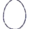 Conrad Oxidized Sterling Silver Long Strand Necklace In Sodalite -Kendra Scott kendra scott conrad long strand necklace oxidized sterling silver blue sodalite 00