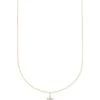 Cross 14k Yellow Gold Pendant Necklace In White Diamonds -Kendra Scott kendra scott cross short pendant necklace 14k yellow gold white diamonds 00 lg