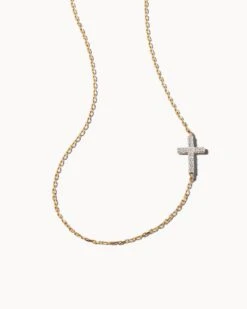 Cross Strand Necklace In 14k Yellow Gold