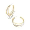 Dana Hoop Earrings In Mixed Metal -Kendra Scott kendra scott dana hoop earrings mixed metal 00