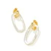 Danielle Gold Convertible Link Earrings In Ivory Mother-of-Pearl -Kendra Scott kendra scott danielle link earrings gold ivory mother of pearl 00