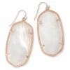 Danielle Rose Gold Earrings In Ivory Pearl -Kendra Scott kendra scott danielle rose gold statement earrings in ivory pearl 00 default lg