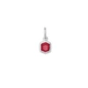 Davie Sterling Silver Charm In Ruby -Kendra Scott kendra scott davie charm sterling silver red garnet 00 lg