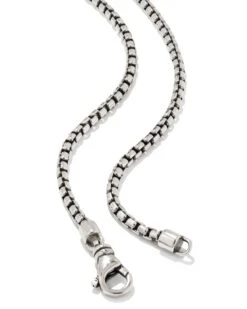Davie Metal Charm Necklace In Oxidized Sterling Silver -Kendra Scott kendra scott davie metal charm necklace oxidized sterling silver 03