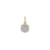 Davis 18k Gold Vermeil Charm In White Diamond -Kendra Scott kendra scott davis 10mm charm gold white diamond 00 lg