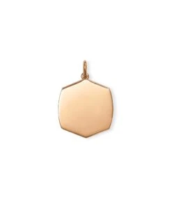 Davis Charm In 18k Rose Gold Vermeil