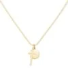 Davis Cross Charm Necklace In 18k Yellow Gold Vermeil -Kendra Scott kendra scott davis cross charm necklace gold vermeil 00 lg