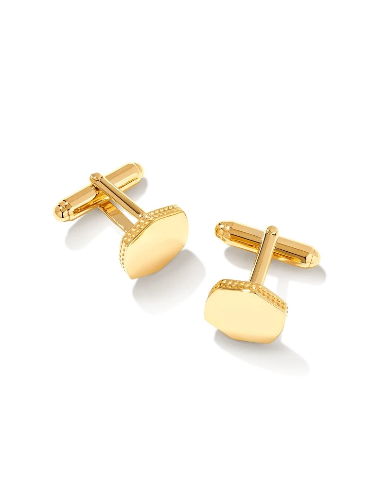 Davis Cuff Links In 18k Gold Vermeil 5 Davis Cuff Links In 18k Gold Vermeil - Image 3