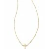 Delicate Cross Pendant Necklace In 14k Yellow Gold -Kendra Scott kendra scott delicate cross pendant necklace 14kt yellow gold 00