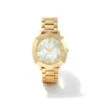 Dira Gold Tone Stainless Steel 38mm Diamond Dial Watch In Ivory Mother-of-Pearl -Kendra Scott kendra scott dira 38mm diamond dial watch gold tone stainless steel ivory mother of pearl 00