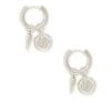 Dira Convertible Coin Huggies In Silver 1 Dira Convertible Coin Huggies In Silver -Kendra Scott kendra scott dira coin huggie earrings rhodium 01 lg