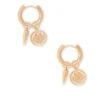 Dira Convertible Coin Huggies In Rose Gold -Kendra Scott kendra scott dira coin huggie earrings rose gold 01 lg