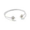 Dira Stone Silver Cuff Bracelet In Ivory Mix 2 Dira Stone Silver Cuff Bracelet In Ivory Mix -Kendra Scott kendra scott dira stone cuff bracelet rhodium ivory mix white cz 00