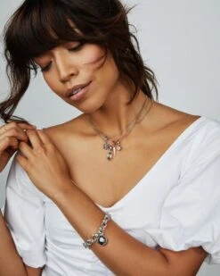 Double Link Toggle Bracelet In Vintage Silver -Kendra Scott kendra scott double link toggle bracelet vintage silver 02 lg