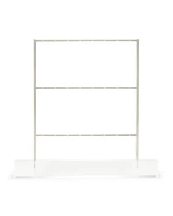 Earring Ladder Jewelry Stand In Antique Silver