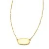 Elisa Metal Satellite Necklace In Mixed Metal -Kendra Scott kendra scott elisa metal satellite necklace 18k yellow gold vermeil sterling silver 00