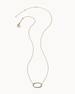 Elisa 14k Yellow Gold Open Frame Pendant Necklace In White Diamond 9 Elisa 14k Yellow Gold Open Frame Pendant Necklace In White Diamond -Kendra Scott kendra scott elisa open frame pendant necklace 14k yellow gold wt diamond 00 lg