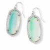 Elle Silver Drop Earrings In Dichroic Glass 2 Elle Silver Drop Earrings In Dichroic Glass -Kendra Scott kendra scott elle earring bright silver dichroic glass 01 lg