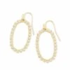 Elle Open Frame Crystal Drop Earrings In Gold -Kendra Scott kendra scott elle open frame earring cz gold 00 lg