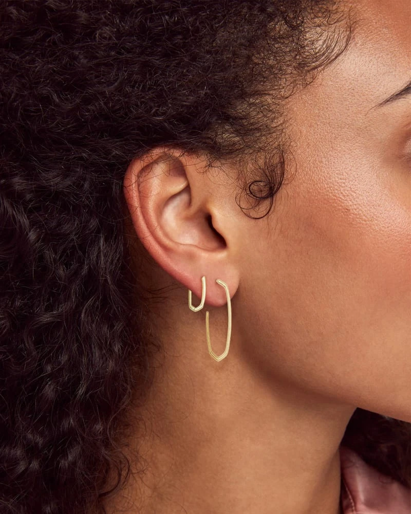 Ellen Hoop Earrings In 18k Gold Vermeil 6 Ellen Hoop Earrings In 18k Gold Vermeil - Image 4