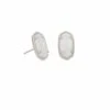 Ellie Silver Stud Earrings In Iridescent Drusy -Kendra Scott kendra scott ellie silver stud earrings in iridescent drusy 00 default lg