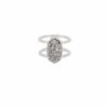 Elyse Silver Ring In Platinum Drusy 1 Elyse Silver Ring In Platinum Drusy -Kendra Scott kendra scott elyse silver band ring in platinum drusy 00 default lg