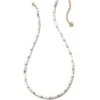 Ember Gold Strand Necklace In White Howlite 2 Ember Gold Strand Necklace In White Howlite -Kendra Scott kendra scott ember strand necklace gold white howlite 00