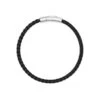 Evans Sterling Silver Corded Bracelet In Black Leather -Kendra Scott kendra scott evans corded friendship bracelet oxidized silver black leather 00 lg