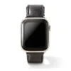 Evans Leather Watch Band In Black -Kendra Scott kendra scott evans leather watch band stainless steel black leather 00