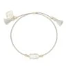Everlyne Silver Cord Friendship Bracelet In Ivory Mother-of-Pearl -Kendra Scott kendra scott everlyne friendship bracelet gold ivory mop 00 lg