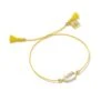 Everlyne Yellow Cord Friendship Bracelet In Dichroic Glass -Kendra Scott kendra scott everlyne friendship bracelet gold yellow cord dichroic glass 00