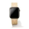 Filigree Beige Leather Watch Band With Gold Tone Stainless Steel -Kendra Scott kendra scott filigree leather watch band gold tone stainless steel beige leather 00