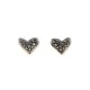 Heart 14k Yellow Gold Stud Earrings In Black Diamond 2 Heart 14k Yellow Gold Stud Earrings In Black Diamond -Kendra Scott kendra scott fine heart stud earrings 14k yellow gold black diamond 01 lg