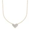 Large Heart 14k Yellow Gold Pendant Necklace In White Diamond 1 Large Heart 14k Yellow Gold Pendant Necklace In White Diamond -Kendra Scott kendra scott fine lg heart pendant necklace 14k gold wt diamond 00 lg