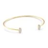 Marisa 14k Yellow Gold Cuff Bracelet In White Diamond -Kendra Scott kendra scott fine marisa cuff bracelet 14k yellow gold white diamond 00 lg