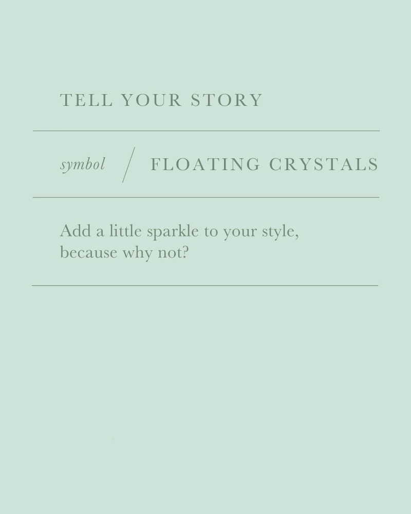 Floating Crystals Charm In Rose Gold 4 Floating Crystals Charm In Rose Gold - Image 2