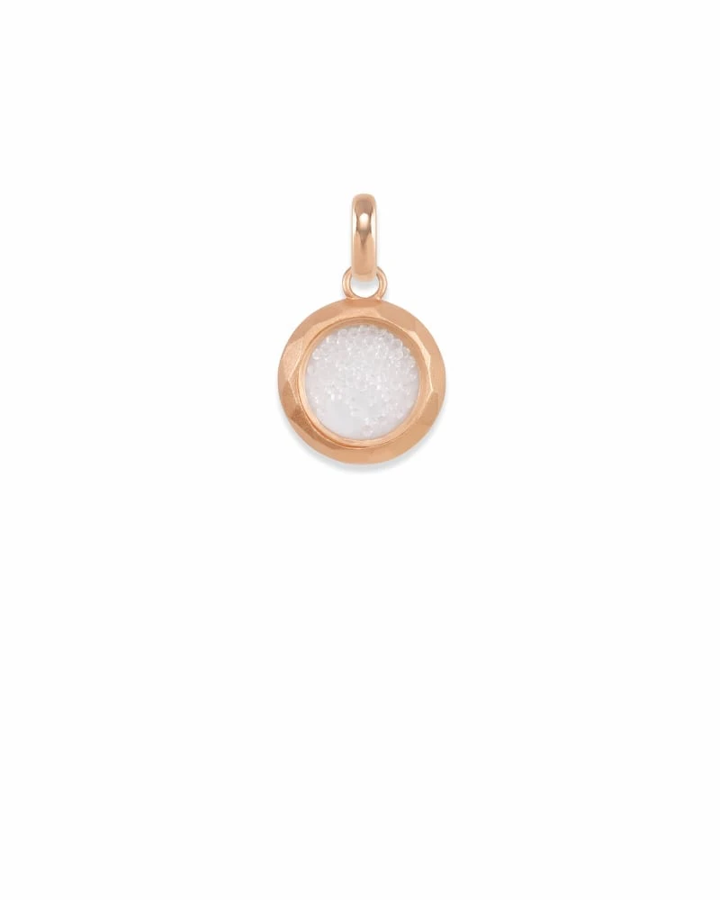 Floating Crystals Charm In Rose Gold 5 Floating Crystals Charm In Rose Gold - Image 3