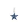 Folds Of Honor Sterling Silver Star Charm In Blue Sapphire -Kendra Scott kendra scott folds of honor star charm sterling silver blue sapphire 00 lg