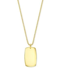 Folds Of Honor Pendant Necklace In 18k Gold Vermeil