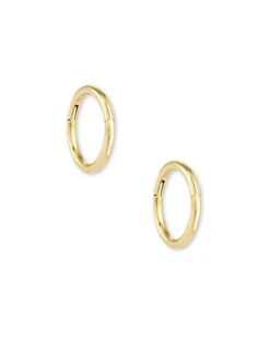 Gina Seamless Huggie Earrings In 14k Yellow Gold