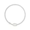 Grayson Silver Stretch Bracelet In Ivory Mother-of-Pearl -Kendra Scott kendra scott grayson stretch bracelet bracelet rhodium brass ivory 00 lg