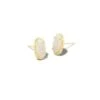 Grayson Gold Stud Earrings In Iridescent Drusy -Kendra Scott kendra scott grayson stud earrings gold iridescent drusy 00