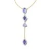 Greta Gold Y Necklace In Lavender Mix -Kendra Scott kendra scott greta y necklace gold lavender mix 00