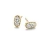 Marisa Stud Earrings In White Diamond And 14k Yellow Gold -Kendra Scott kendra scott gypsy diamond stud earrings in 14k yellow gold 00 default lg