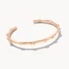 Haven Heart Cuff Bracelet In Rose Gold -Kendra Scott kendra scott haven heart cuff bracelet rose gold 00 lg