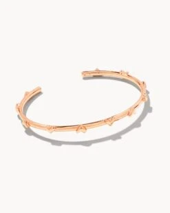 Haven Heart Cuff Bracelet In Rose Gold