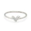 Heart 14k White Gold Band Ring In White Diamond -Kendra Scott kendra scott heart band ring 14k white gold white diamond 00 lg